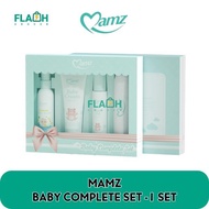 MAMZ BABY COMPLETE SET -1 SET (1x Mamz Oil 60ml/ 1x Mamz Baby Cream 60gm/ 1x Mamz Lemon Baby Bath 12