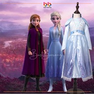 Frozen Princess Elsa Girl Dress Costume Party Birthday Baju Frozen Budak Perempuan