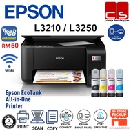 EPSON EcoTank ( L3210 WIRED / L3250 Wi-Fi )  All-in-One (Print,Scan,Copy) Ink Tank Printer WITH ORIG