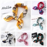 PREMIUM COTTON POLYESTER SILK SCARF 50CM TO 68CM IN MANY KOREAN STYLES PART 3 NEW MODELS
