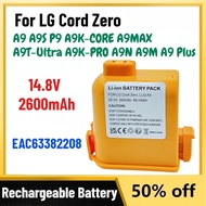 2600mAh 14.8V EAC63382208 Lithium Ion Battery for LG Cord Zero A9 A9S P9 A9K-CORE A9MAX A9T-Ultra A9