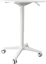 Lectern Podium Stand standing reading desk floor standing lectern podiu Lifting Podium Table Mobile Table Laptop Square Table for Church (White Size) (White Size)