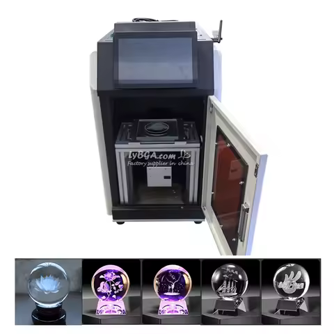 Professional Crystal Ball UV Laser Marking Machine 3D Inner Glass Engraver LY-A04A 5W 6W 1W Green Li
