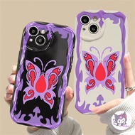 Cool Simple Butterfly for Vivo Y03 Y16 Y12s Y11 Y17s Y15s Y12A Y27 5G Y02T Y02s Y20i Y20 Y21s Y22 Y36 Y27s Y33s Y17 Y15A Y35 Y20 Y15 Y12 Y21A  Y95 Y93 Y1s Wave Edge Soft Phone Case