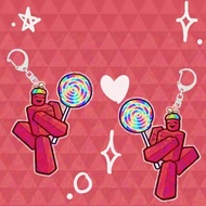 Roblox Forsaken c00lkidd coolkid transparent acrylic mica keychain hanging accessory unique game key