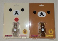 Medicom Bearbrick 100% Rilakkuma clear ver set 鬆弛熊 透明版 Be@rbrick