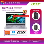 Acer Swift 3 GO SFG14-41-R3ZM 14'' FHD Laptop Pure Silver (Ryzen 7 7730U,16GB,512GB SSD,ATI,W11, HS)