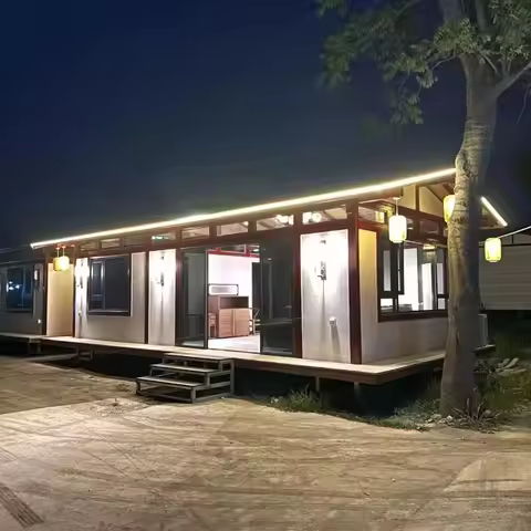 Prefab 20ft Expandable Container Motor Homes Ready Made Dwellings Foldable Living Container Houses