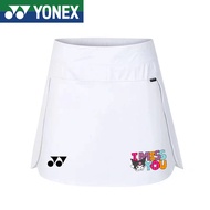 Yonex Sports Skirts 2024 New Tennis Dress Sports Skirts Women Speed Dry Pants Skirt Anti glare Tennis Skirt Skirt Skirt Half Skirt Outdoor Running and Fitness Sports Skirts