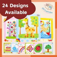 [ 10 PCS ] DIY Button Art Craft Kit for Kids | Handmade Activity Toy | Butang Tampal DIY
