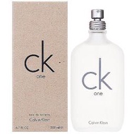 【美妝行】Calvin Klein CK One 中性淡香水 200ml TESTER