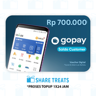 Gopay Customer Saldo Rp 700.000 by Share Treats.