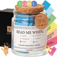 SUSANS Color Bible Verse Jar Bible Verse Cards Gift Bible Gift Prayer Jar The Quran