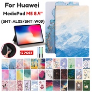 For Huawei MediaPad M5 8.4 (SHT-AL09/SHT-W09) Kids Cute Cartoon Pattern Leather +TPU Fashion Flip Stand Tablet Protective Case