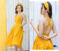 [HCM]đầm thiết kế hình thật shop chụp SÒ VINTAGE giá gốc 680k