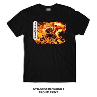 Kyojuro Rengoku Demon Slayer Series T-Shirt (Singapore 3-5 Days Delivery) Front Print Crafter Tee An