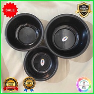 ◧ ▩ 3 Sizes High Quality Plastic 3 in 1 Laundry Utility Black Basin/Planggana/Batcha/Tubs - Househo
