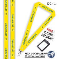 [ Ready Stock ] DESIGN DIGI Lets Inspire LANYARD + FREE ID Card Holder| PREMIUM QUALITY CELCOM DIGI 