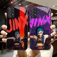 YS-58 Hot Game Arcanes Jinx HD Glass Casing for Samsung A52 A13 A33 A32 A72 A23 A53 A73 A52S A26 A56