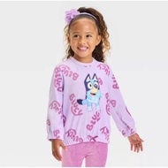 Estampo|Me Bluey 3-5y Girls Thin Long-Sleeved Pants Set Bingo Children's Clothing Clothes