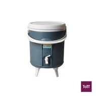 Standard Plastic Round Insulated Ice Cooler Ø32xH36.2cm, 15L/15.9Qt, Blue