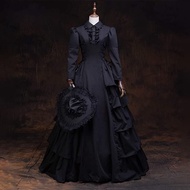 Medieval Retro Gothic Long Dress cos Halloween Victoria Dress Princess Dress