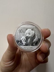 （熊貓銀幣一枚：少有年份）2012年熊貓銀幣30克，中國人民銀行發行 面值¥10