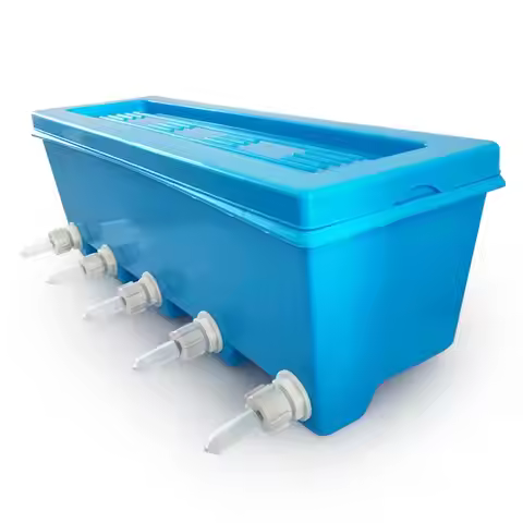 Silicone Drink Nipples Lamb Teat Feeder Bottle Topper Blue Milk Feeding Bucket for Calves Sheep Goat