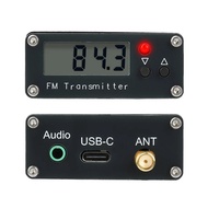 2000M 0.5W 500mW Transmitter Frequency LCD Display Stereo Digital 76-108MHz Adjustable Frequency FM 