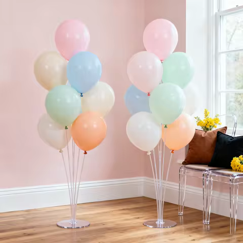 7 Tubes Balloons Stand Balloon Holder Balloon Column Birthday Party Decoration Baby Shower Wedding L