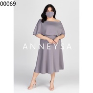 gown for ninang wedding ♤AMELIA PLUS SIZE Midi neoprene formal gown dress wedding kasal debut ninang