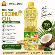 Papatan Organic 100% Pure Cooking Coconut Oil 1L High Smoke Point Rich in Lauric Acid & MCT