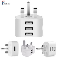 2023(the Best Price) Uk Wall Plug Power 3-pin Plug Adapter Charger With 3 Usb Ports For Mobile Phone Tablets