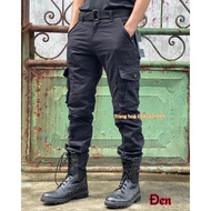 Men's Black Cargo Pants 8090