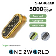 Shargeek 5000mAh Capacity Power Bank / Capsule Gravity Digital Clock Timer │2-in-1 USB-C / Lightning Cable