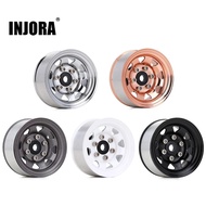 Injora 4Pcs Metal 1.55" Beadlock Wheel Rim For 1/10 Rc