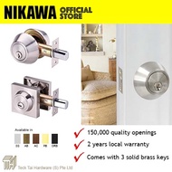 NIKAWA Premium Deadbolt Door Lock Main Entrance Lock Set (2 Years Warranty)