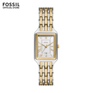 Fossil Women's Raquel Analog Watch (ES5368)-Quartz, Silver Case, Rectangular Dial, 12 MM Two Tone St