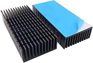 Easycargo 2pcs 40mm Heatsink Kit 80mmx40mmx11mm + 3M8810 Thermal Conductive Adhesive Tape, Cooling A