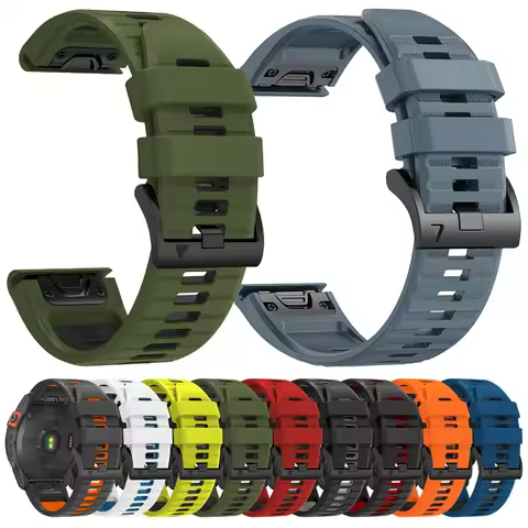 For Garmin Fenix 7X 7 Pro 6 6X Pro 5X 5 Plus Sapphire Solar Watch Strap Bracelet Quick Release 26mm 
