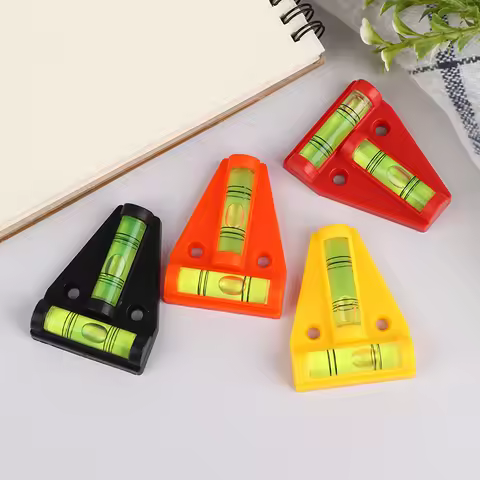 2Pcs Mini T Type Spirit Level Measurement Instrument Triangular Level T-type Spirit Bubble Shell Pla
