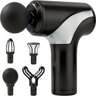 Mini Massage Gun, Massage Gun with 6 Adjustable Levels and 4 Interchangeable Heads, Massager for Off