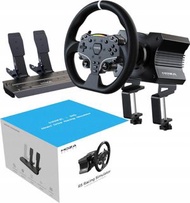 💥暑期優惠💥【全新行貨】MOZA Racing R5 直驅方向盤套裝 (5.5nm基座+ES方向盤+SRP Lite雙腳踏+桌面夾)