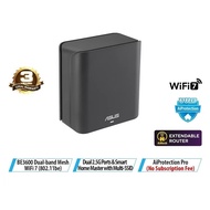 ASUS ZenWiFi BD4 1-Pack (Black color) Dual-band WiFi 7 AiMesh Router, 3600 Mbps, Dual 2.5G Ports - 3