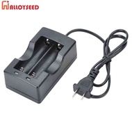 Dual Battery Charger 18650 Li-ion Battery Dual Slot Plug Charger for Torch