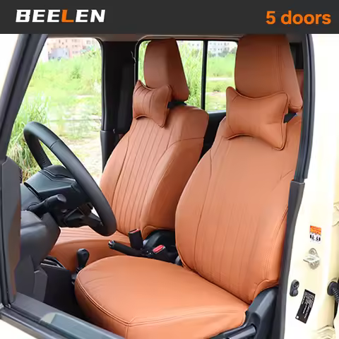 Full Set Waterproof PU Leather Nappi Car Seat Cover for Suzuki Jimny 5-Door 2023-2024 Interior Car A