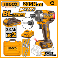 INGCO 20V 285NM CORDLESS IMPACT DRIVER BRUSHLESS MOTOR LITHIUM-ION CIRLI2028