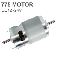 775 DC Motor 12V 24V Double Output Shaft Micro Motor Double Ball Bearing