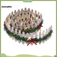 [MOONWHITE]  Miniature Fence Props Miniature Fairy Garden Fence Magical Led Fairy Garden Fence with 