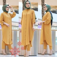 Baju Gamis Muslim Terbaru 2021 Model Pesta Wanita Kekinian Stelan Wani